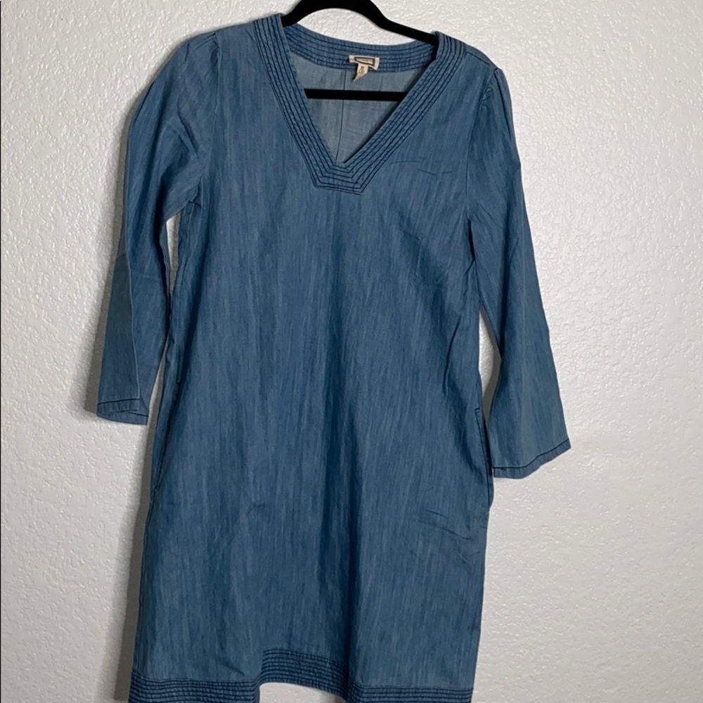 Mo:Vint denim chambray dress
